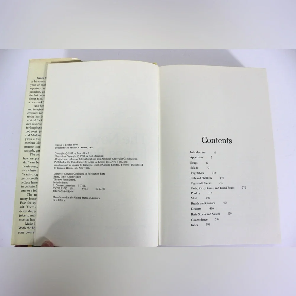 1981 First Edition The New James Beard Vintage Cookbook Cook Book - Picture 9 of 11